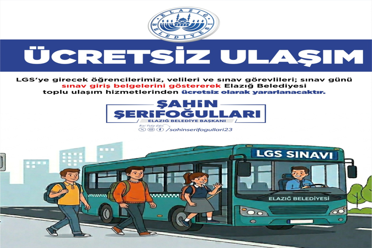 Elazığ’da Yarın Otobüsler Ücretsiz!